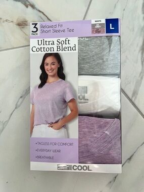 32 Degrees 3 Pack Ultra Soft Cotton Blend Women’s Short Sleeve T-Shirts NWT